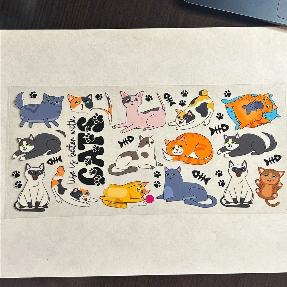 Life is Better with Cats Cup Decal (70)